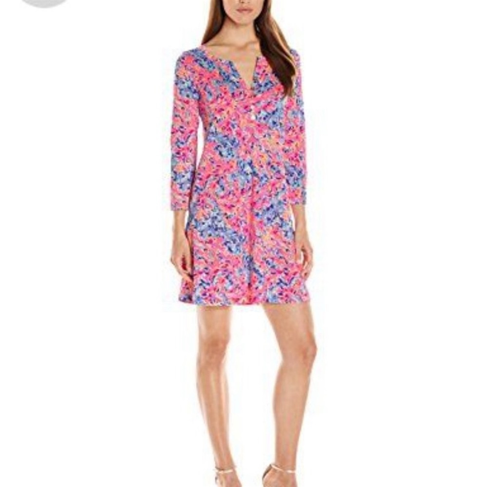 Lily Pulitzer women’s Banyan dress in Coral Coco Crab Size Large